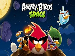 Angry Birds Space Title Screen
